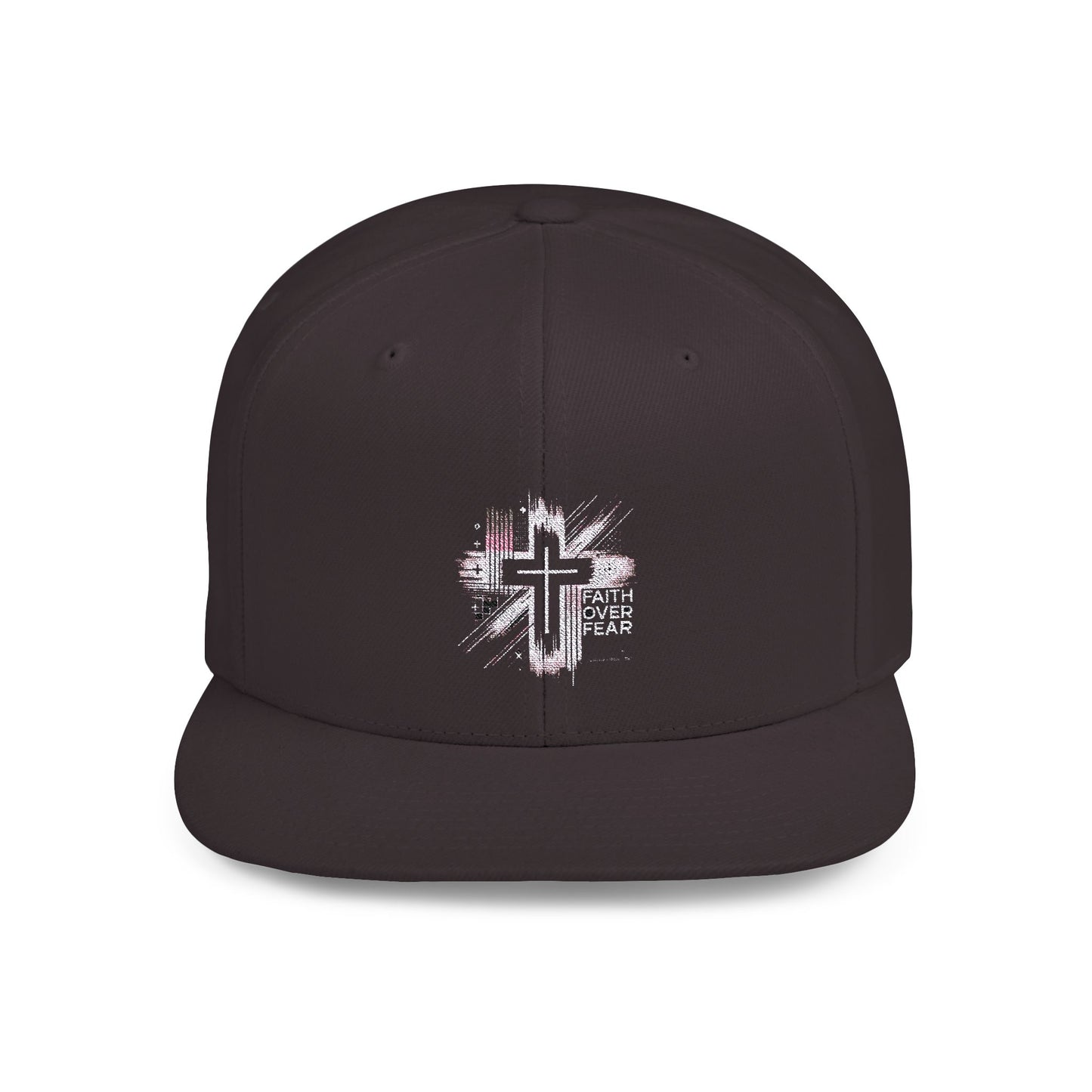 Faith Over Fear Flat Bill Snapback Cap